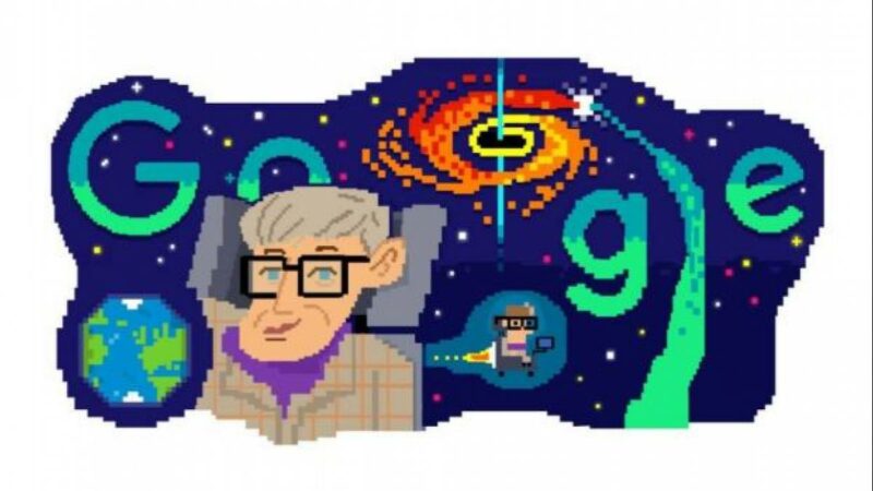 Google Doodle celebrates Stephen Hawking